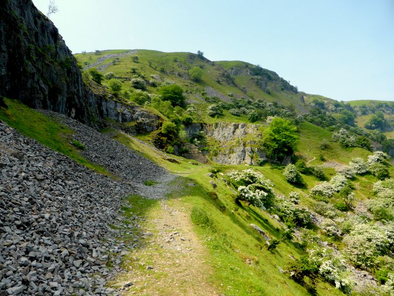 West along Level on Llangattock Escarpement near Eglwys Faen Cave