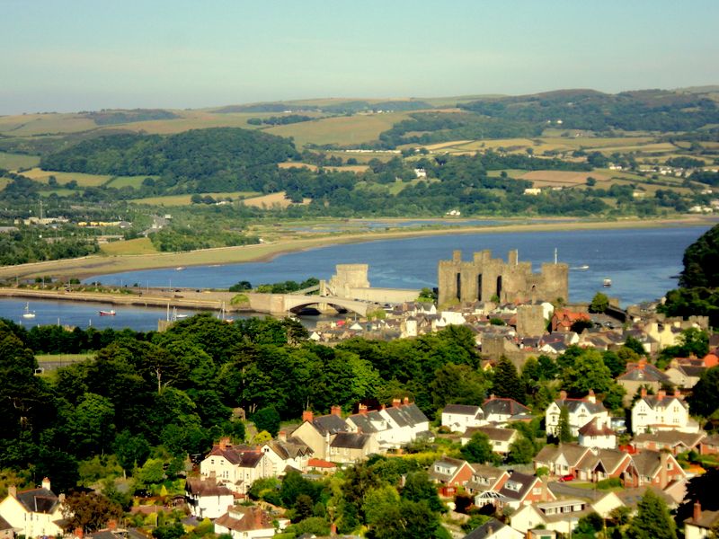 Conwy Castle from Conwy Mountain