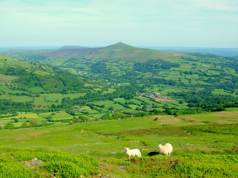 Sugar Loaf and Skirrid from Pen Cerrig-calch